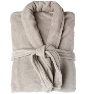 coral fleece bathrobe peignoir1