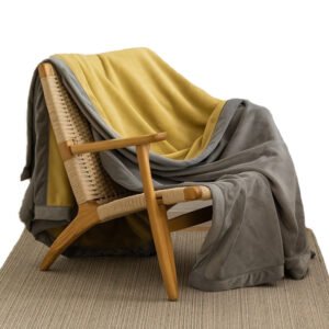 coral fleece two-toned blanket1