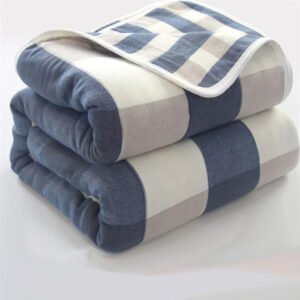 cotton gauze jaqurad blanket1