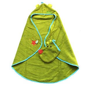 dinosaur hooded towel with bath gloves suit 1